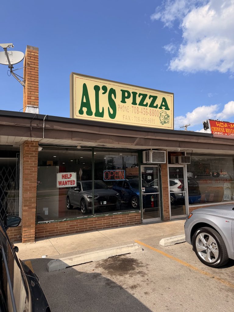 A customer's photo of Al's Pizza.