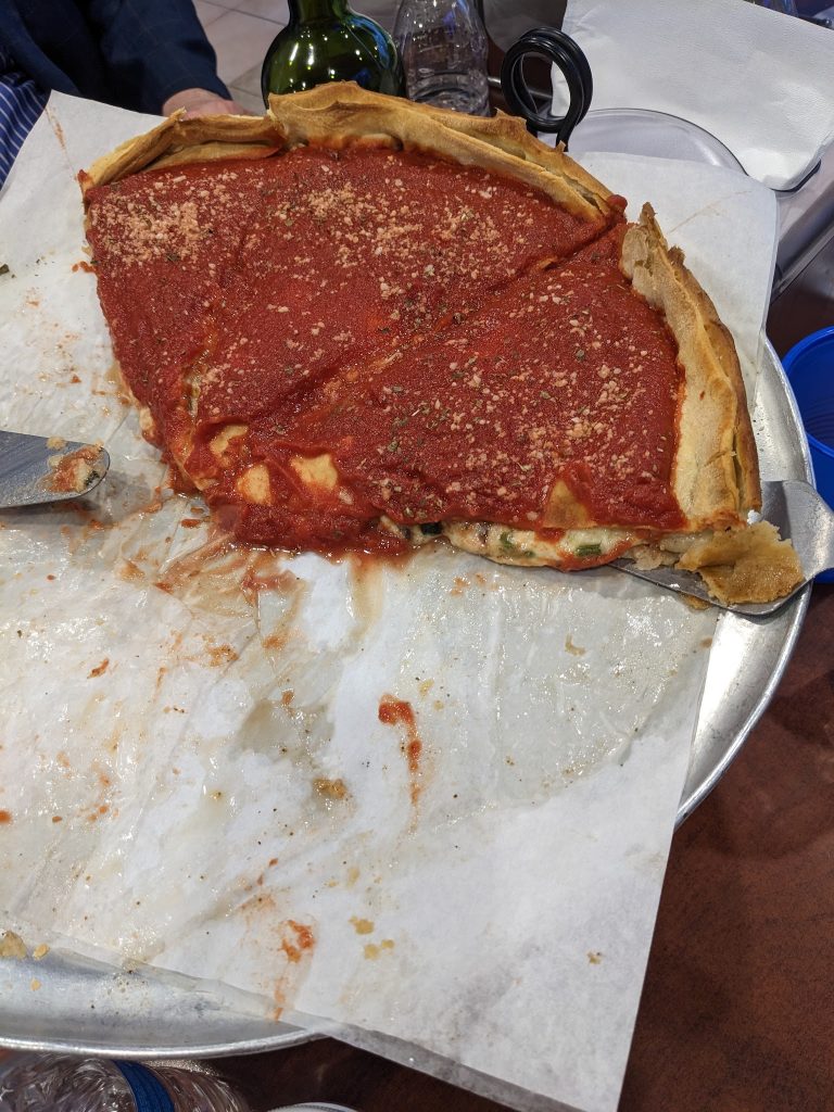 A customer's photo of Al's Pizza.
