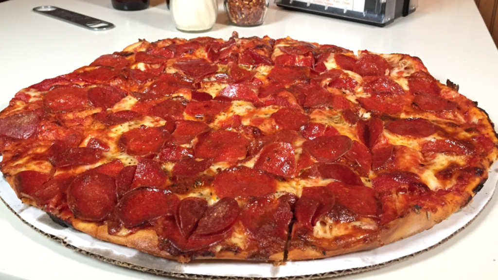 A customer's photo of Al's Pizza.