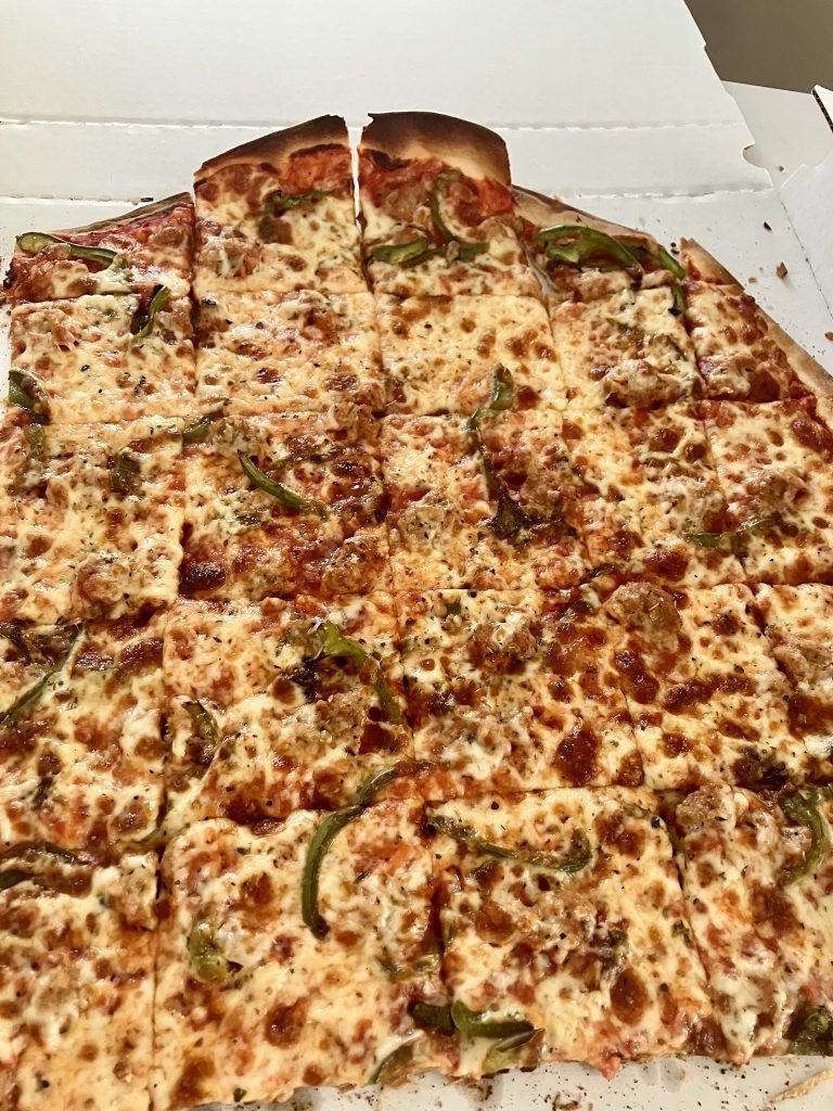 A customer's photo of Al's Pizza.