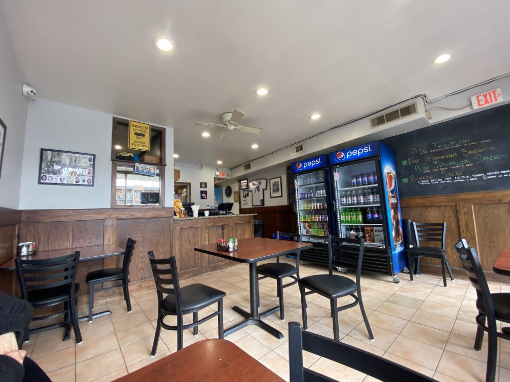 A customer's photo of Al's Pizza.