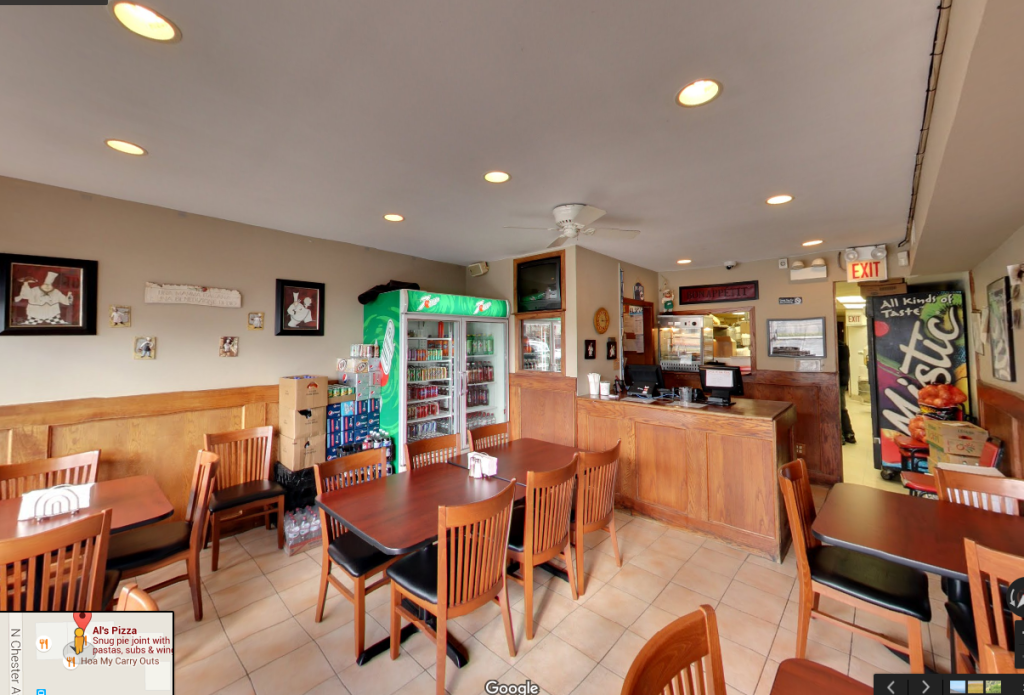 A customer's photo of Al's Pizza.